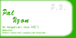 pal uzon business card